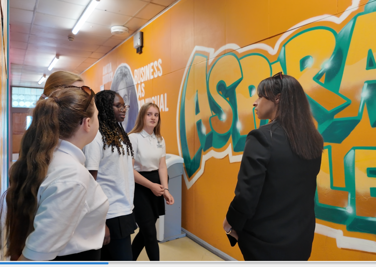 Police & Crime Commissioner Emma Wools speaking to young people