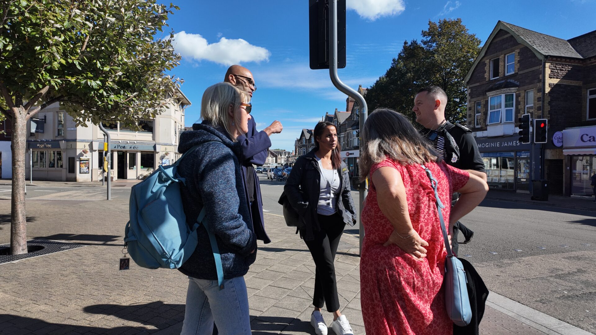 PCC with local councillors and police on Albany Road