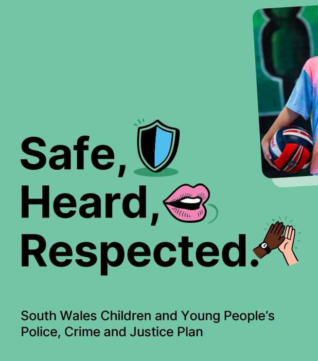Image of the front cover of the Children and Young People's Police, Crime and Justice Plan
