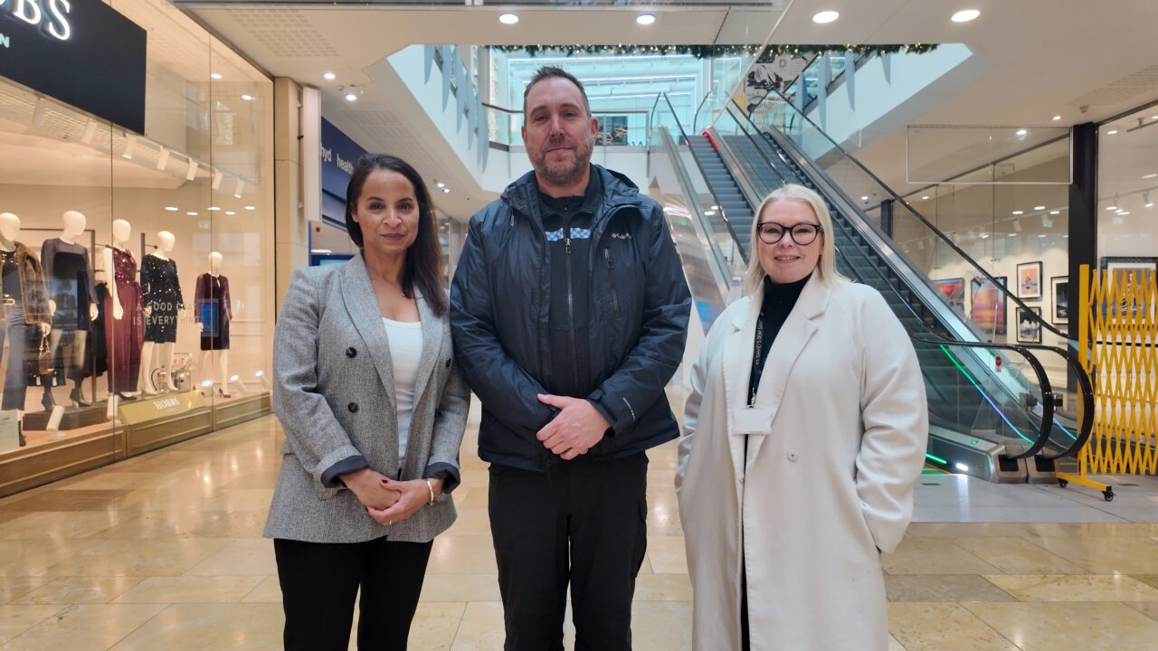 PCC, Centre Manager for St Davids 2 Shopping Centre and Local Policing Inspector